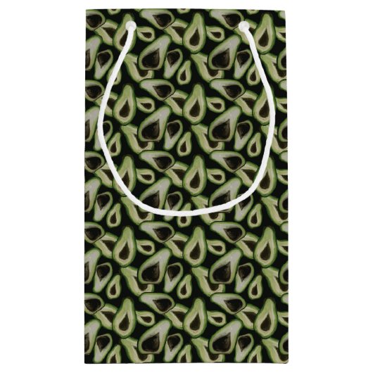 Sac Cadeau Vert Teinte d'Avocat (Dos)