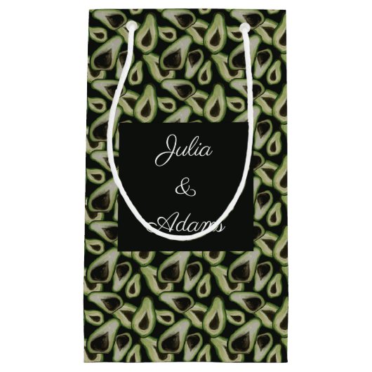 Sac Cadeau Vert Teinte d'Avocat (Devant)