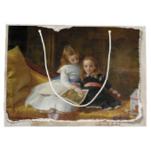 Sac Cadeau Victorien Distressed Deux Jeunes Filles (Dos)