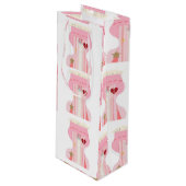 Sac cadeau Vin pour sous-vêtements rose pâle (Devant Angle)