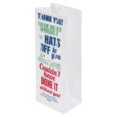 Sac Cadeau Vin Remerciement Appréciation (Dos Angle)