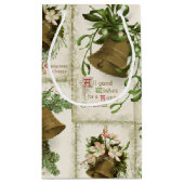 Sac cadeau Vintage Christmas Bell Collage (Dos)