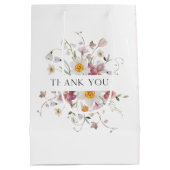 Sac cadeau vintage en Merci floral (Dos)