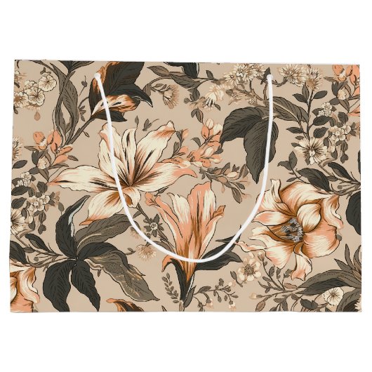 Sac cadeau vintage Floral Pattern (Dos)