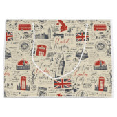 Sac cadeau vintage Londres (Devant)