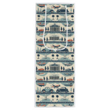 Sac cadeau Vintage voyage