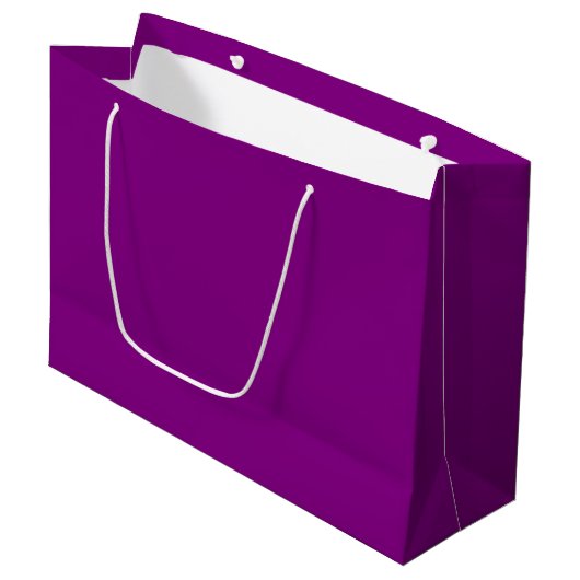 Sac cadeau violet grand (Devant Angle)
