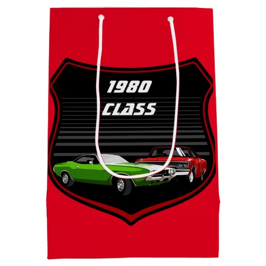 Sac cadeau voiture classique (Dos)