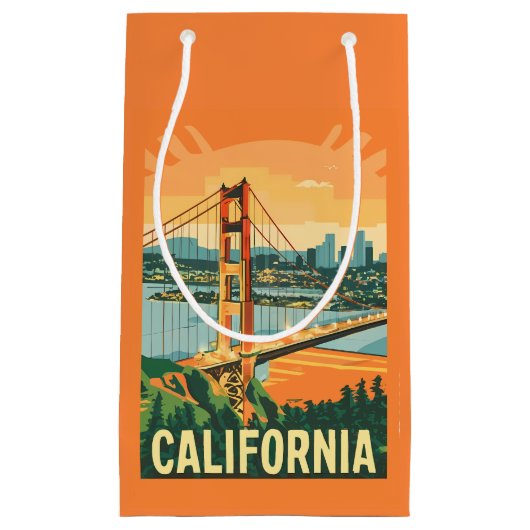 Sac cadeau voyage California Retro (Devant)