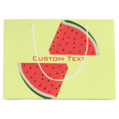 Sac cadeau Watermelon avec texte et couleurs perso (Devant)