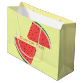 Sac cadeau Watermelon avec texte et couleurs perso (Devant Angle)