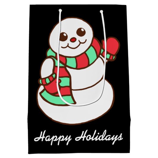Sac cadeau Waving Snowman (Dos)
