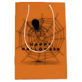 Sac cadeau Web Black & Orange Halloween Spider (Devant)