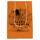 Sac cadeau Web Black & Orange Halloween Spider (Dos)