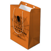 Sac cadeau Web Black & Orange Halloween Spider (Dos Angle)
