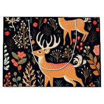 Sac cadeau Whimsical Deer - Grand