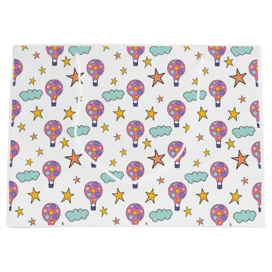 Sac cadeau Whimsical Hot Air Balloon (Devant)