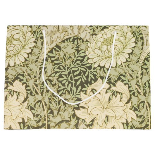 Sac Cadeau William Morris Vert Et Jaune (Devant)