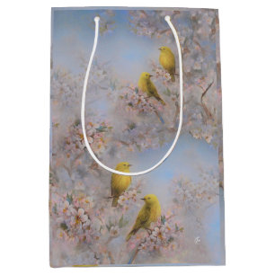 Sac Cadeau Yellow Birds - moyen