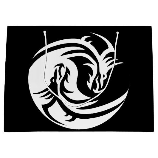 sac cadeau yin yang dragons (Devant)