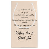 Sac cadeau Yule béni (Dos)