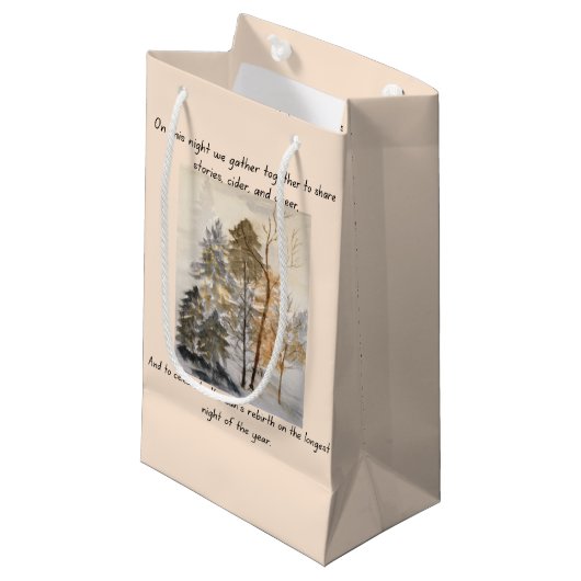 Sac cadeau Yule béni (Devant Angle)