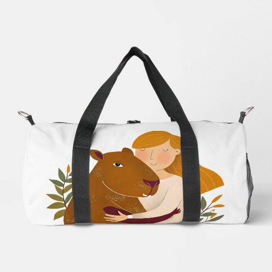 Sac Capybara Duffel personnalisable (Recto)