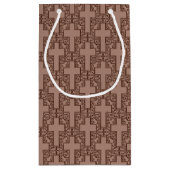 Sac carré transversal à 20 Brown-GIFT (Dos)