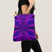 Sac carrossable à texture mauve feuille (De près)