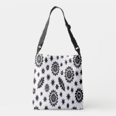 Sac carrossable blanc et noir Stars (Dos)