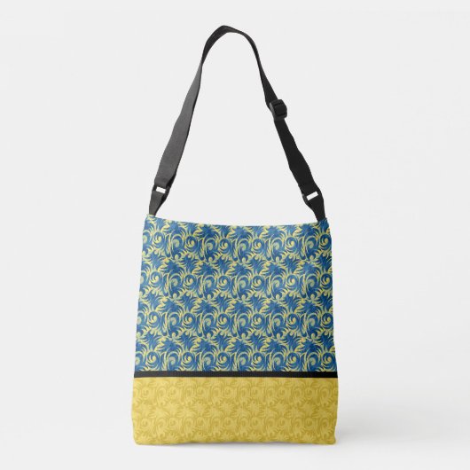Sac carrossable bleu et jaune (Dos)