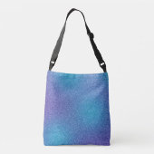 Sac carrossable bleu-violet Parties scintillant dé (Dos)