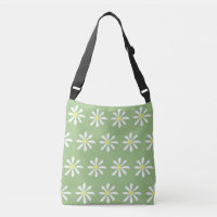 Sac carrossable Dainty Daisy (Sage Green & White)