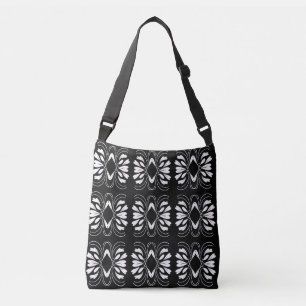 Sac carrossable design original noir et blanc chic