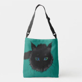 Sac carrossable drôle avec chat noir - personnalis (Dos)
