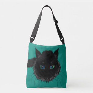 Sac carrossable drôle avec chat noir - personnalis