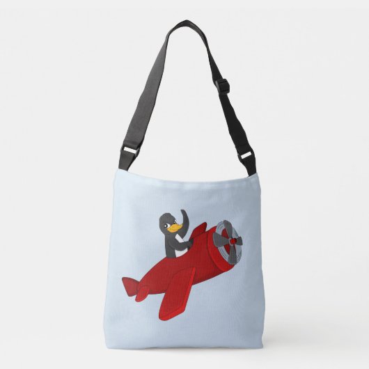 Sac carrossable en dessin de manchot volant (Devant)