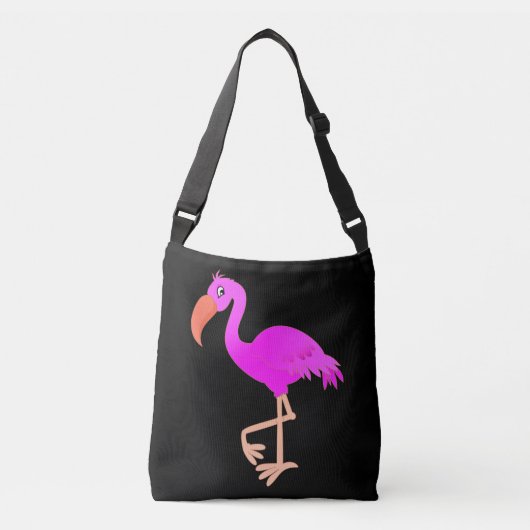 Sac carrossable Flamant rose rose Couleurs personn (Devant)