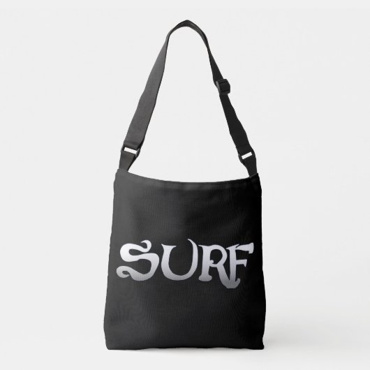 Sac carrossable noir surf (Devant)