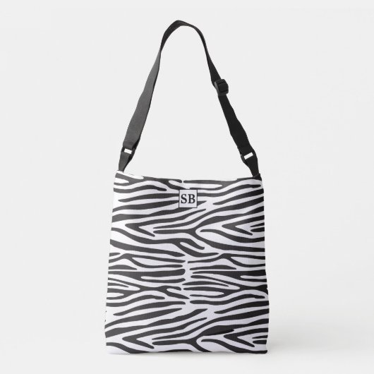 Sac carrossable Zebra Print Black and White Stripe (Dos)
