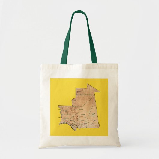 Sac Carte Mauritanie (Devant)