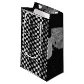 Sac Checkered de cadeau de drapeau (Devant Angle)