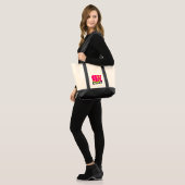 Sac chic de damassé et de rayure (Devant (modèle))