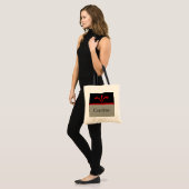 Sac Chic Floral, Rouge foncé (Devant (modèle))