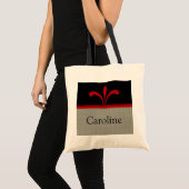 Sac Chic Floral, Rouge foncé (Devant (produit))