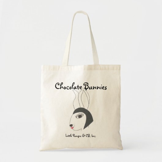 Sac chic vintage de lapins de chocolat (Devant)
