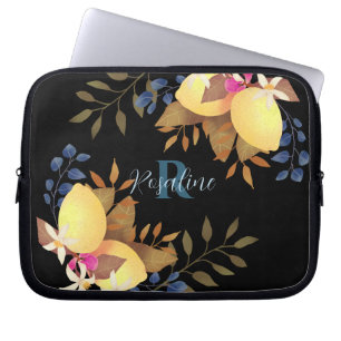 Sac citron chic monogramme noir électronique