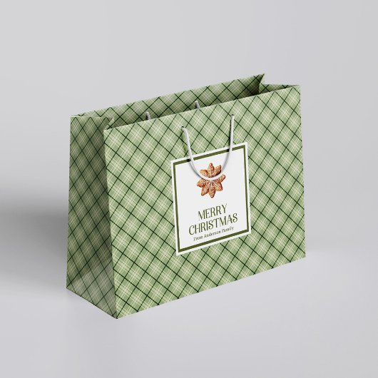 Sac classique de Noël nordique avec écriture éléga