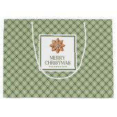 Sac classique de Noël nordique avec écriture éléga (Devant)