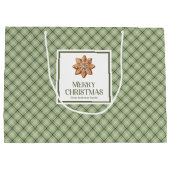 Sac classique de Noël nordique avec écriture éléga (Dos)